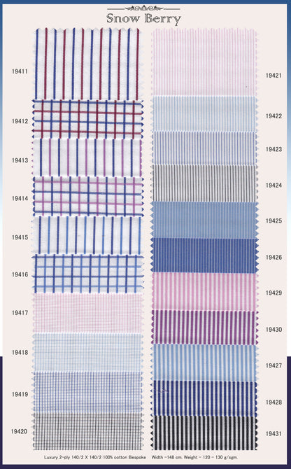 Snow Berry Shirt Bespoke No.3