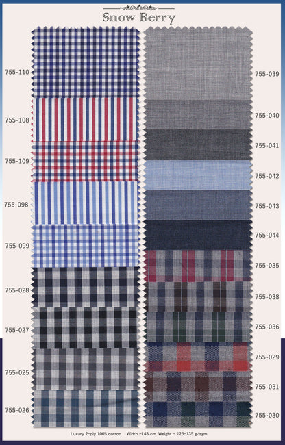 Snow Berry Shirt Bespoke No.4