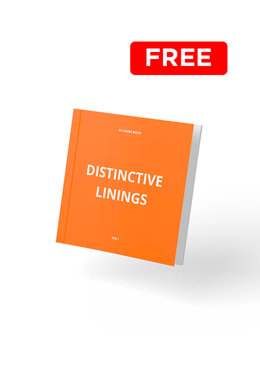 Distinctive Lining Printed Book